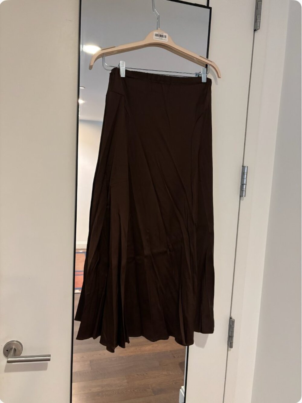 Banana Republic Stretch-Satin Maxi Skirt Espresso Brown - Medium - Picture 5 of 6
